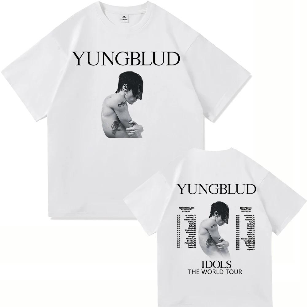 Yungblud Idols World Tour 2026 T Shirt New Fashion MenWomen Hip Hop Aesthetic Wings Tshirt High Quality Cool Cotton Tees Shirts