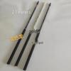 1.2m Black Carbon Fiber Landing Net Pole with Extended Handle for Fishing