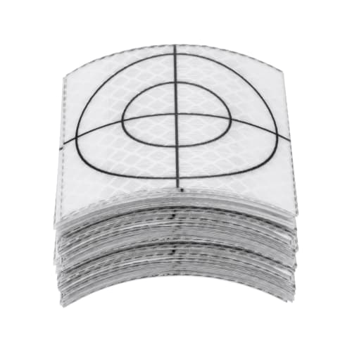 uxcell 40-Piece Survey Reflector Sheet, 60x60mm, Self-Adhesive Reflective Tape for Surveying Target Marks, White, for Total Stations