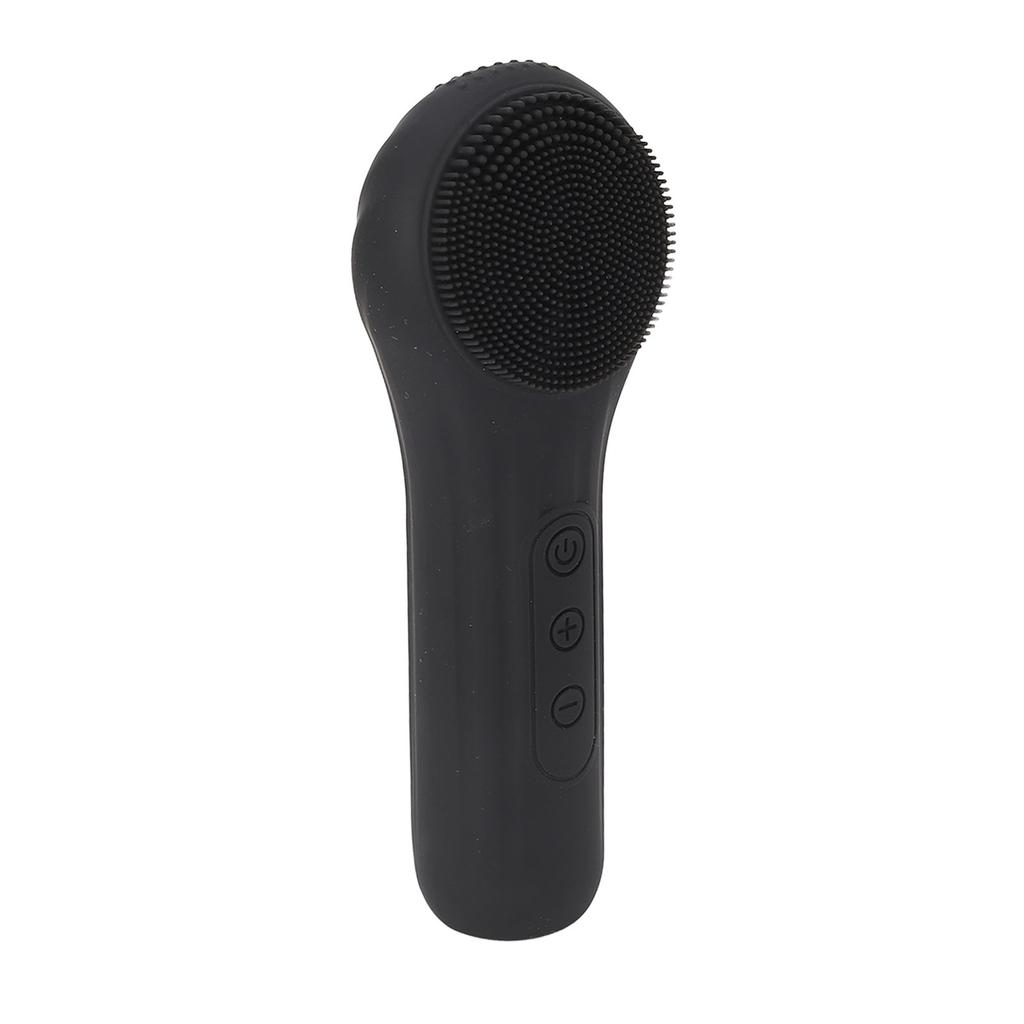 Double Sided Face Cleanser Machine Hot Compression Waterproof Multi Functional Rechargeable Silicone Vibration Facial Cleansing Brush