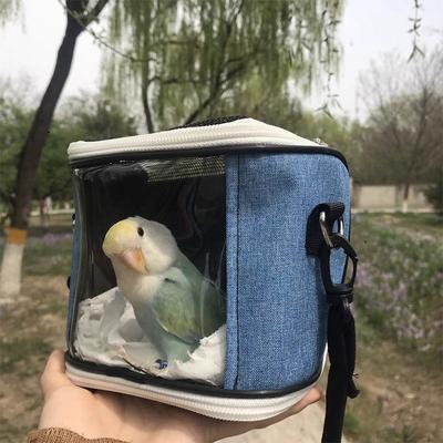 Portable Pet Carrier Bag Breathable Small Animal Travel Bag for Parrots Hamsters Hedgehogs Lightweight Flying Shoulder Bag