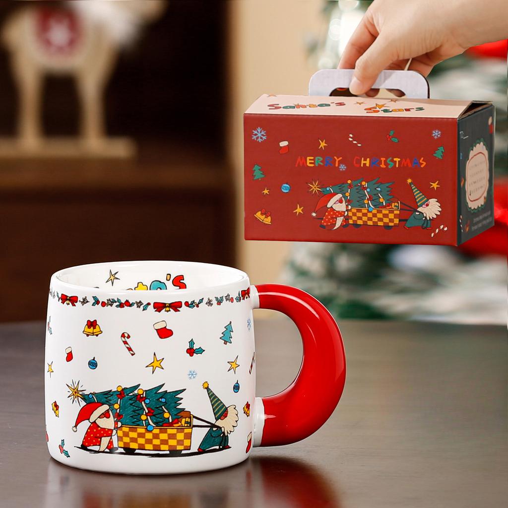 Opening Gift Single Cup Christmas Gift Box Set Girls Souvenir Ceramic Cup Cute Mug