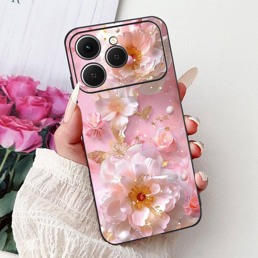 For Tecno Spark 40 Spark40 C Phone Case TPU Shell Luxury  Painted Soft Silicone Coque For Tecno Spark40C Spark 40C Back Cover
