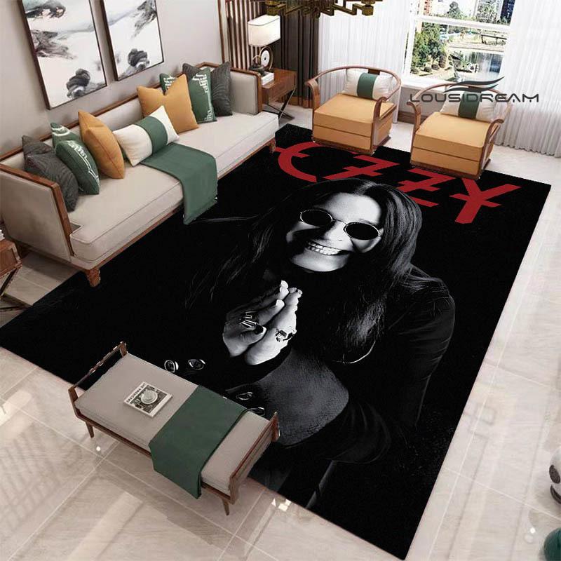 Ozzy osbourne printed carpet Living room bedroom non-slip carpets Yoga mat door mat Outdoor carpet kawaii rug birthday gift