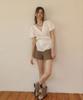 OURO Flora Wrap Blouse [ White ]