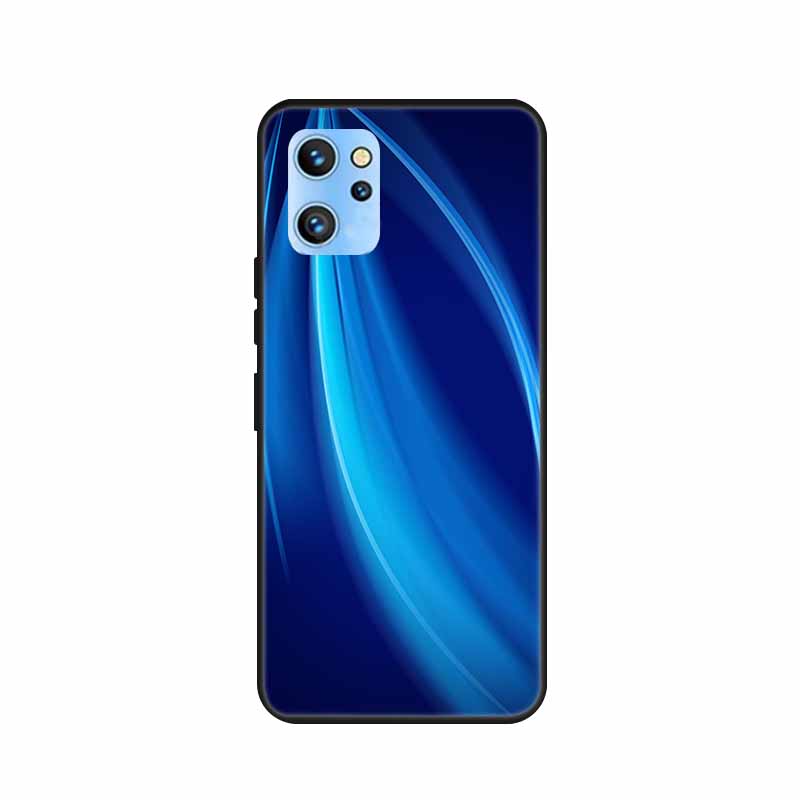 Etui do telefonu Umidigi A13 Pro 2022 Kwiaty Czarny Silikonowy Tylny Pokrowiec Miękki Pokrowiec TPU Do Umidigi A13S Etui A 13 S Coque Funda Torba