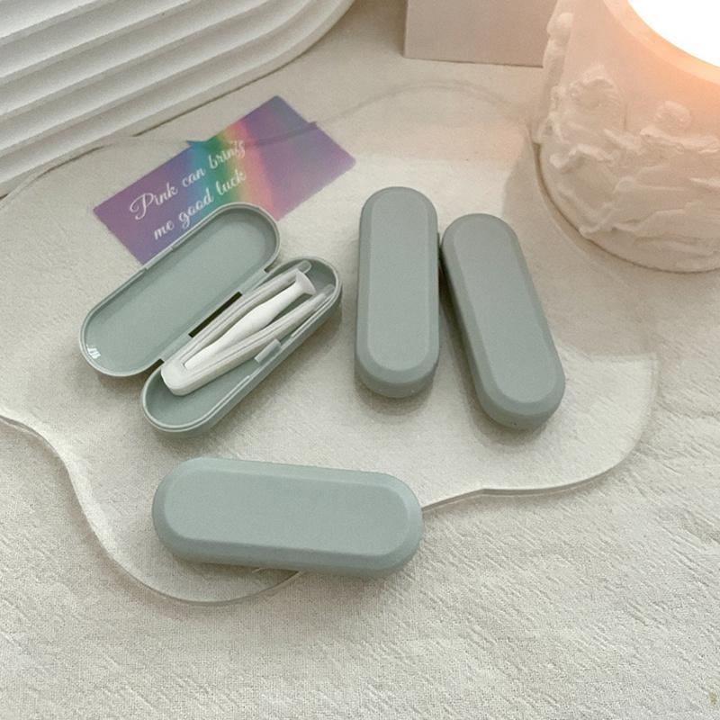 Portable Candy Color Contact Lens Case Kit 1Pcs Eye Care Organizer for Students Travelers and Professionals