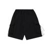 Li Ning CF Unyielding Series Multi-Pocket Casual Sports Shorts Men Shorts Black AKSQ431-1
