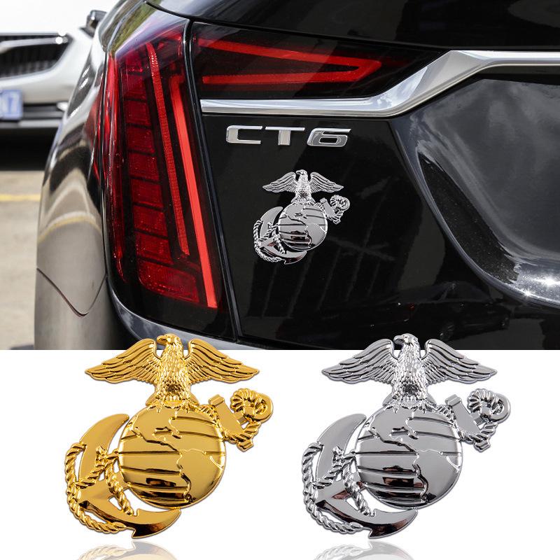 3D Marine Corps Eagle Metal Car Modification Body and Side Stickers