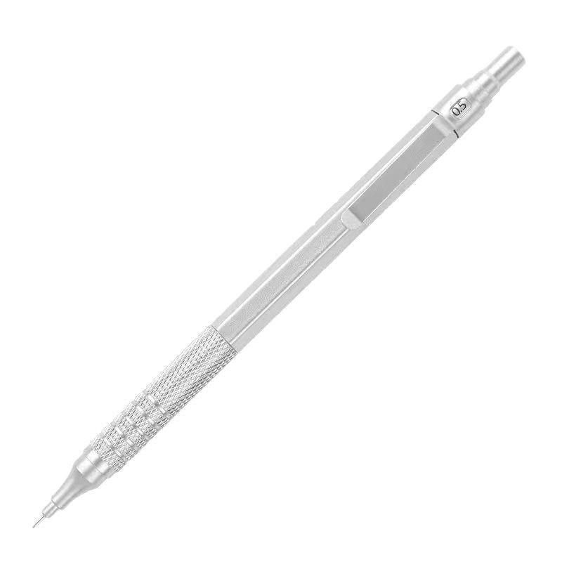 Professional Metal Mechanical Pencil, 0.5/0.7mm, Low Center Gravity, Weighted Feel, Continuous Lead Feed for Drawing & Painting.