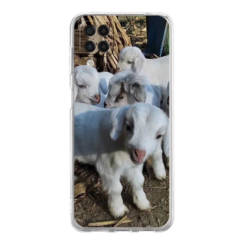 Phone Case For Samsung Galaxy A13 A33 A35 A55 A73 A53 A23 A51 A71 A21S A72 A31 A41 A05s A03S A15 A25 5G Cover Cartoon Cute Goat