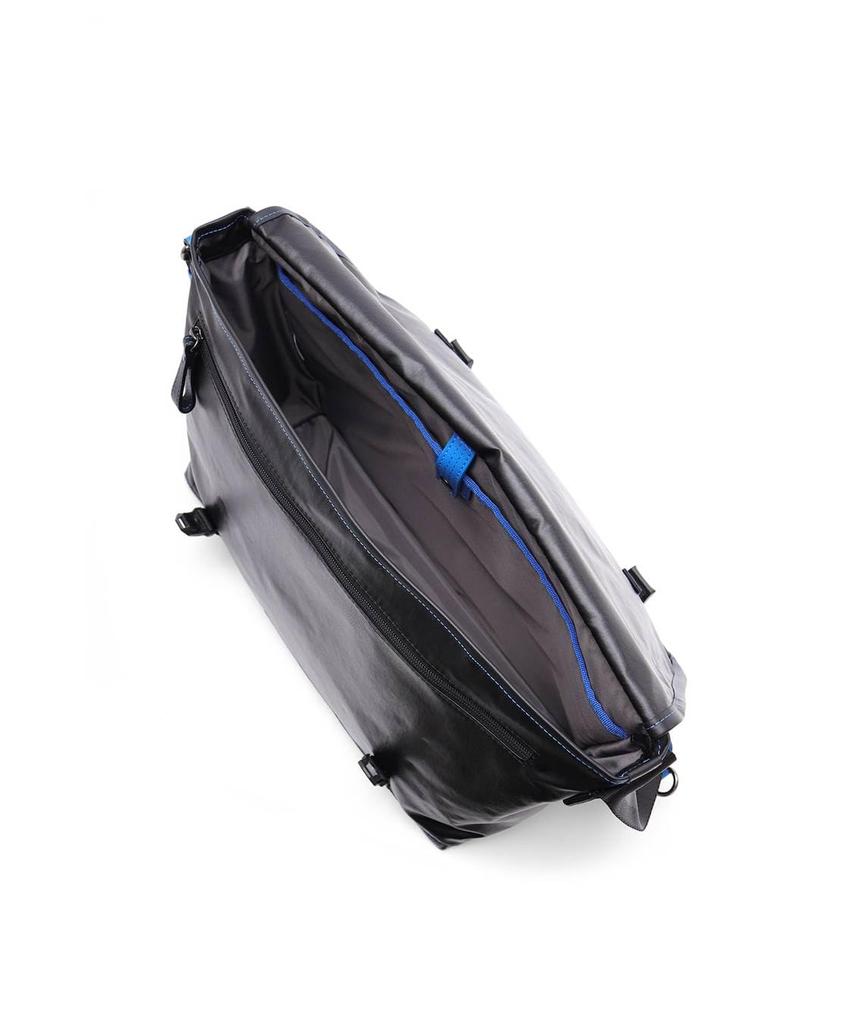 Lanvin en Bleu Heather Shoulder Black Men's Bag,