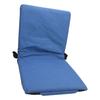 Foldable Stadium Chair Cushion with Metal Frame, 4cm Thick Bottom, Shoulder Strap, Portable for Camping, Picnic, Blue