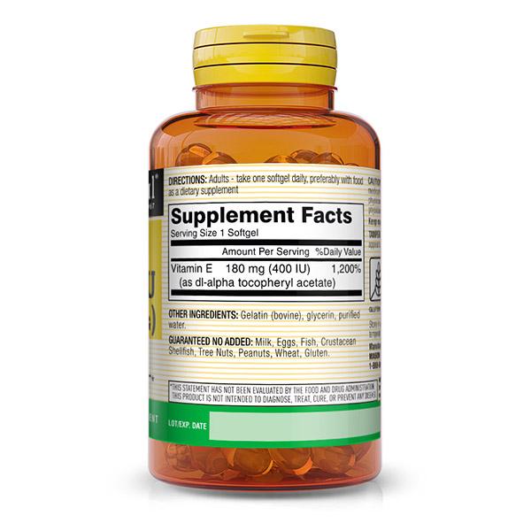 Vitamin E, Vitamin E 400, Mason Natural 100 Gelkapseln (36529035)