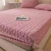 Tafu Velvet Coral Velvet Milk Velvet Bed Sheet with Winter Flannel and Thick Winter Protective Cover