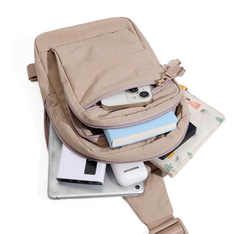 Women's Shoulder Bag Men's Water-repellent Mobile Phone Chest Bag Outdoor Sports Crossbody Bag Waist Bag