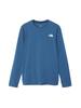 North Long Sleeve Enduro Mountain Size L [The Face] Long-Sleeve T-Shirt, Crew, Men's, Blue,