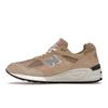 Kith x New Balance 990v2 Made in USA Tan Unisex Sneakers Tannin M990KS2