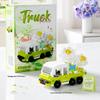Mekensm Micro-Particle Building Blocks Educational Vending Cart Model Toy for Kids
