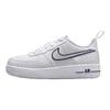 Nike Air Force 1 Lv8 Leder Vielseitig Bequem Langlebig Low Top Freizeitschuhe Kinder Sneaker Weiß IB2883-100