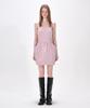Etmont Slip Balloon Velvet Mini Dress, Pink