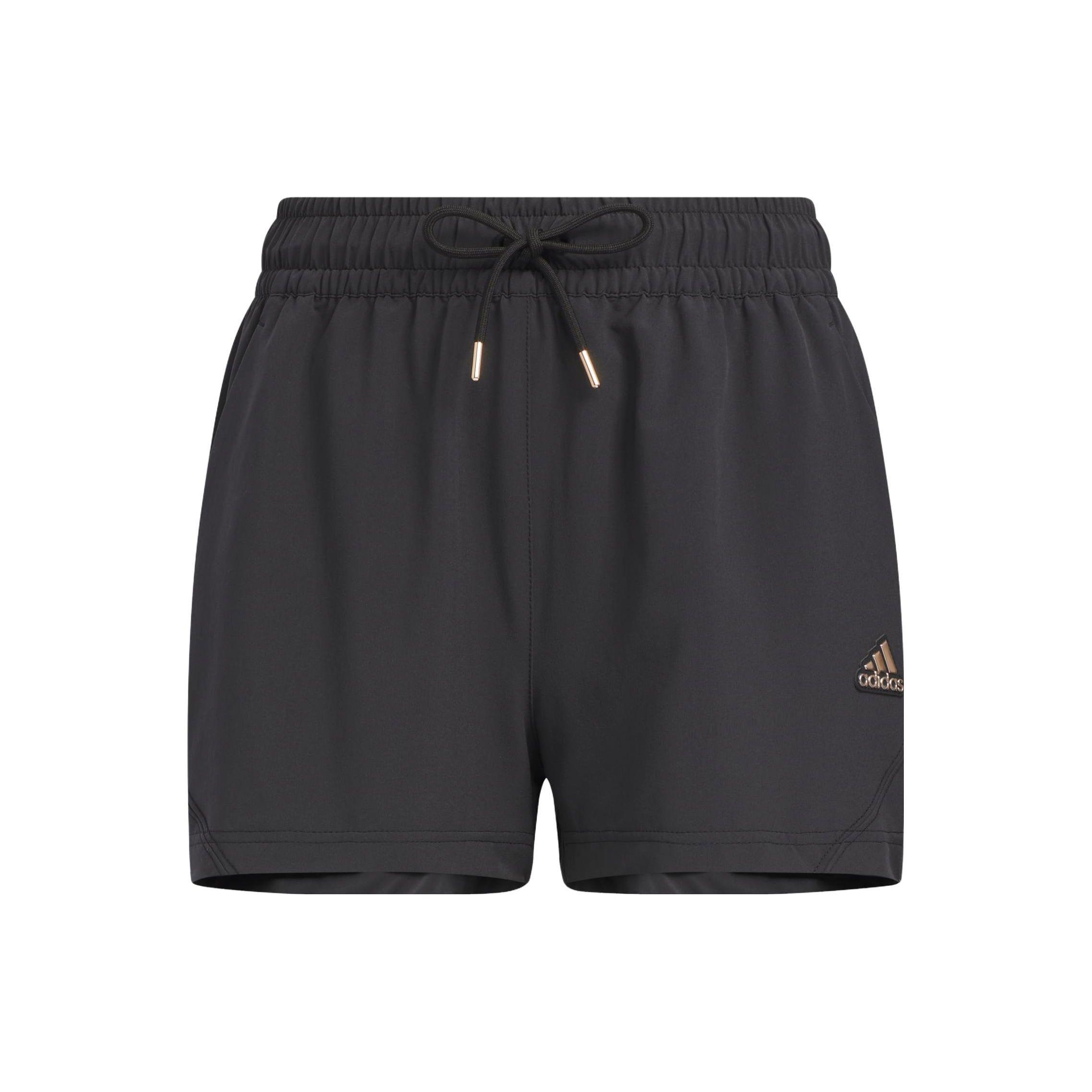 

Adidas Future Of Tech Тканые шорты с вышитым логотипом Женские шорты черные HY2838 XL