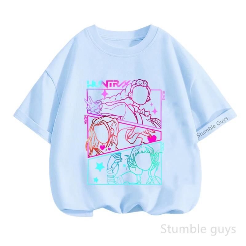 

Kpop Anime Cute Print Children s Short Sleeve T-Shirt Summer Casual Clothing 160