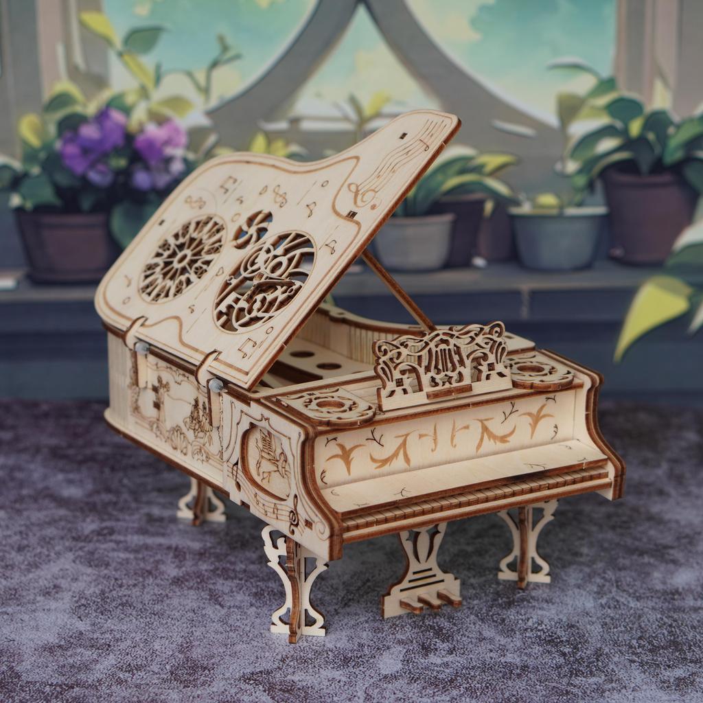 3D Wooden Puzzle for Adult DIY Piano Model Gifts for family and friends