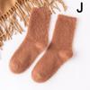 Women's Autumn And Winter Warm Mink Fleece Tube Socks Plush Sleep Socks Mid Calf Hosiery Sock