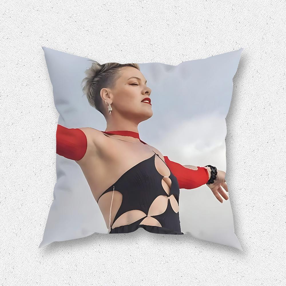 Pink Trustfall Pillow Case For Home Bedroom Room Decoration Living Room Sofa Cushion Cover Suitable