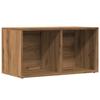 VidaXL Boîtes de rangement LP chêne artisanal bois ingénierie, table pour tourne-disque, meuble de rangement pour LP, 855787