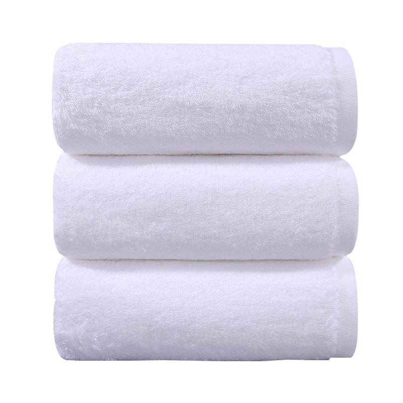 Organic Cotton Face Bath Towel Set for Children and Adults, Luxury, White, Grey, Thick, 70*140 cm, 40*70