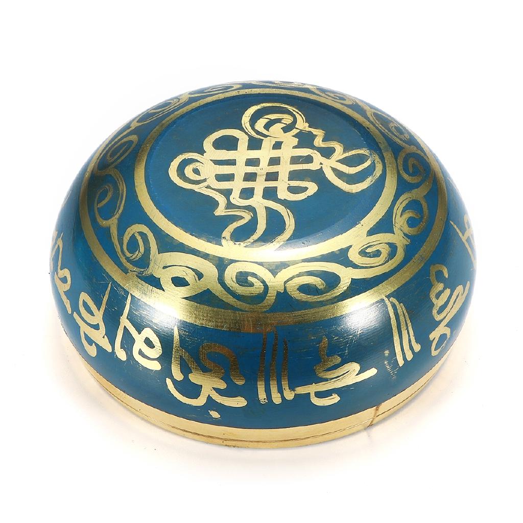 Chakra Meditation Tibetan Buddhism Yoga Healing Relaxation Low Frequency Sound Deep into Body Core Blue New Singing Bowl