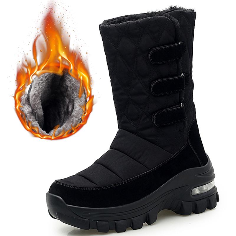 

Ботинки женские на платформе, мягкие зимние ботинки, женская повседневная теплая женская обувь, модные зимние ботинки на плоской подошве Botas Mujer 40