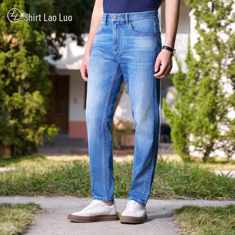 Мужские джинсы Selvedge Slim Fit Прямые Растягивающиеся 30-94