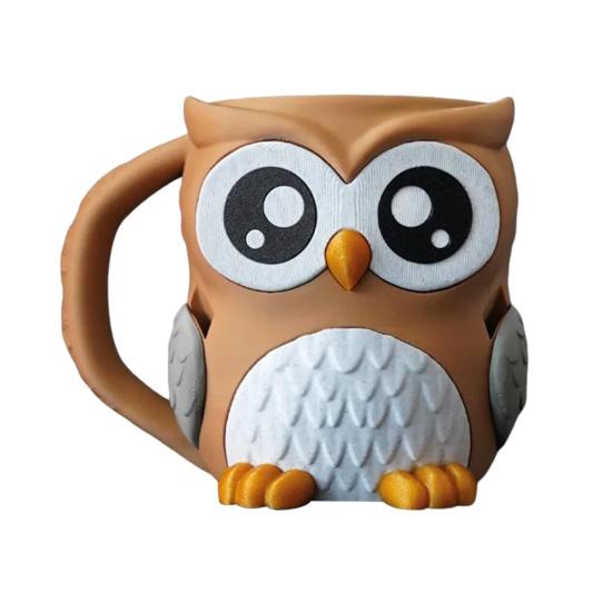 Ice Cream Pint Holder 3D Printing Owl Ice Cream Pint Containers Reusable Ice Cream Tub Novelty Dessert Container