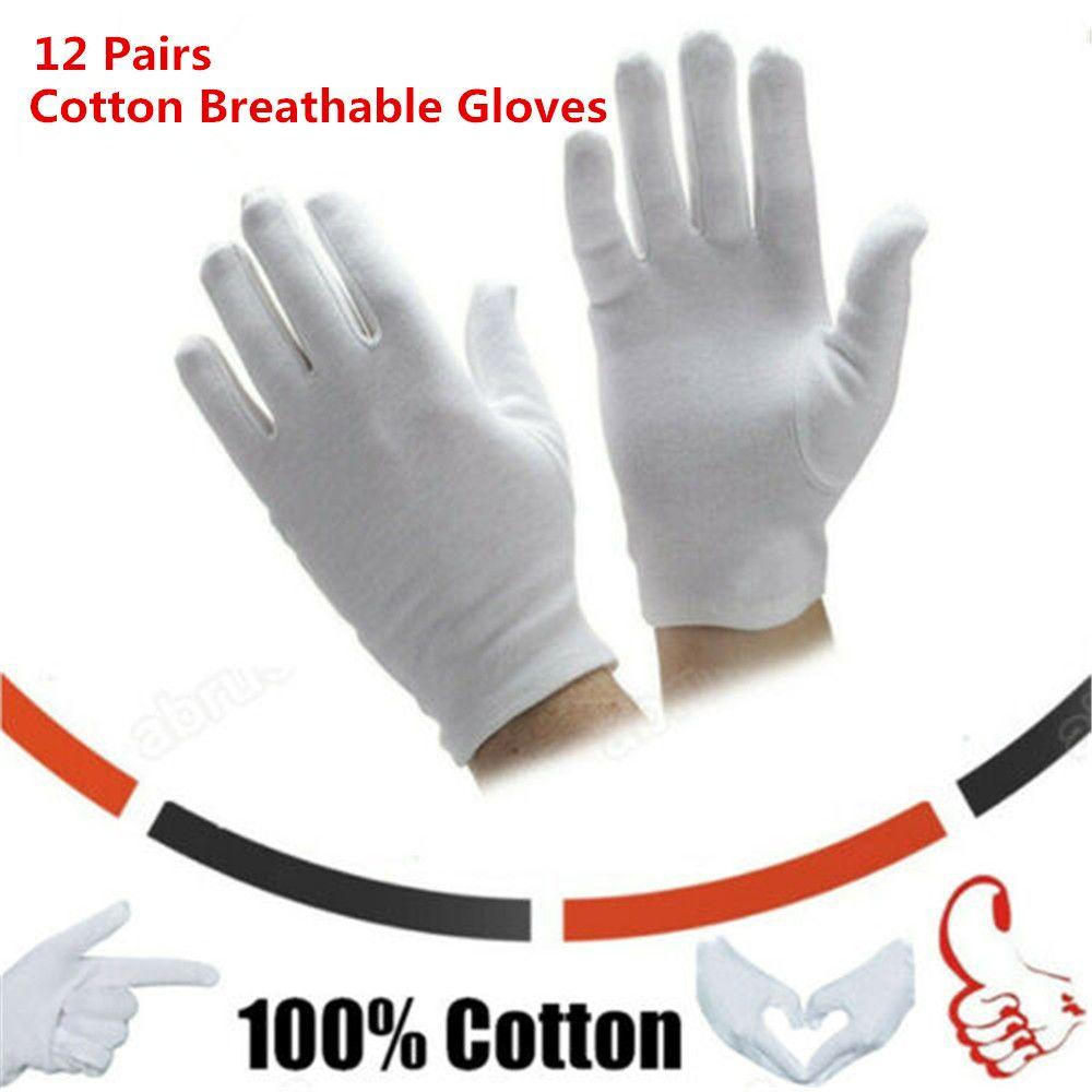 Health Care Anti Dust Comfortable Beauty Magician Etiquette Gloves 100% Cotton White Gloves Work