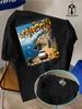 T-shirt Unisex Estiva Stile Viaggio Italiano Fantasia Costiera Amalfitana Vestibilità Larga Adatta per l'Uso Quotidiano Casual Materiale 100% Cotone Versatile