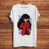 Inuyasha Higurashi Kagome Lustiges Anime T-ShirtKurzarm Lässig Weißes T-Shirt Unisex Unisex Unisexga Streetwear TeeAtmungsaktiver Druck