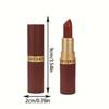 Feuchtigkeitsspendender Lippenstift Langanhaltender brauner Lippenstift für den täglichen Gebrauch, Romantisches Geschenk, Lippenstift mit natürlichem Finish Make-up-Geschenk