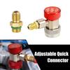 Fluoride Quick Coupler Quick Coupling H/L Connector Refrigerant Coupler  Car Air Conditioning