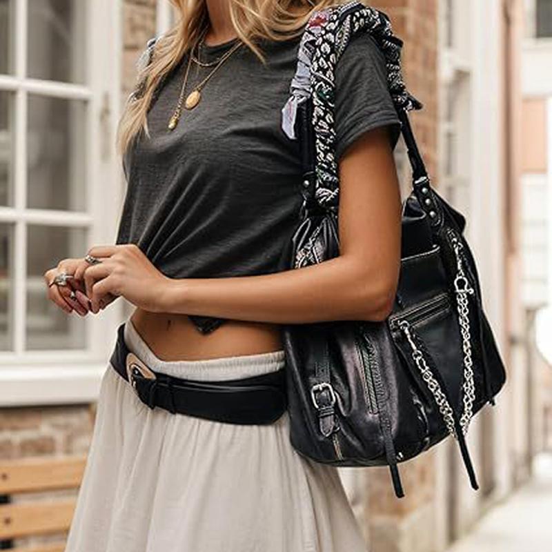2026 Nuove Borse a Spalla da Donna City Fashi Vintage Morbida Pelle Borsa a Mano Moto Grande Capacità Tracolla Regolabile Borsa Tote sac