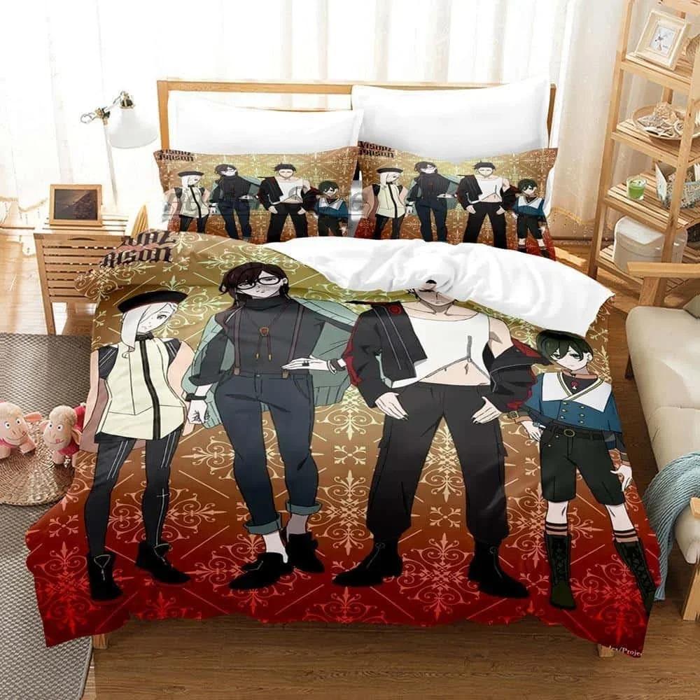 

Новый 3D аниме VISUAL PRISON комплект постельного белья односпальный двуспальный двуспальный комплект постельного белья для взрослых и детей спальня пододеяльник наборы домашнего текстиля EU Single 135x200cm