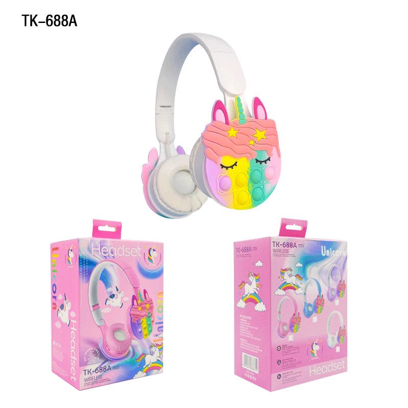 688A Cute Unicorn Children's Foldable Bluetooth Headset