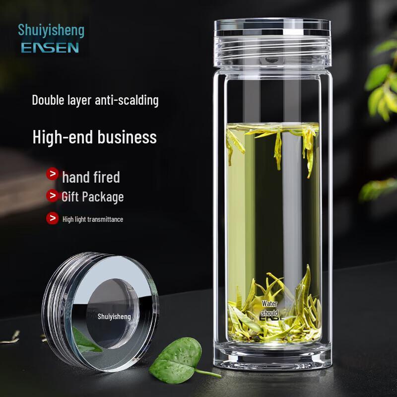 Shuiyisheng Double-Layer Borosilicate Glass Tea Cup