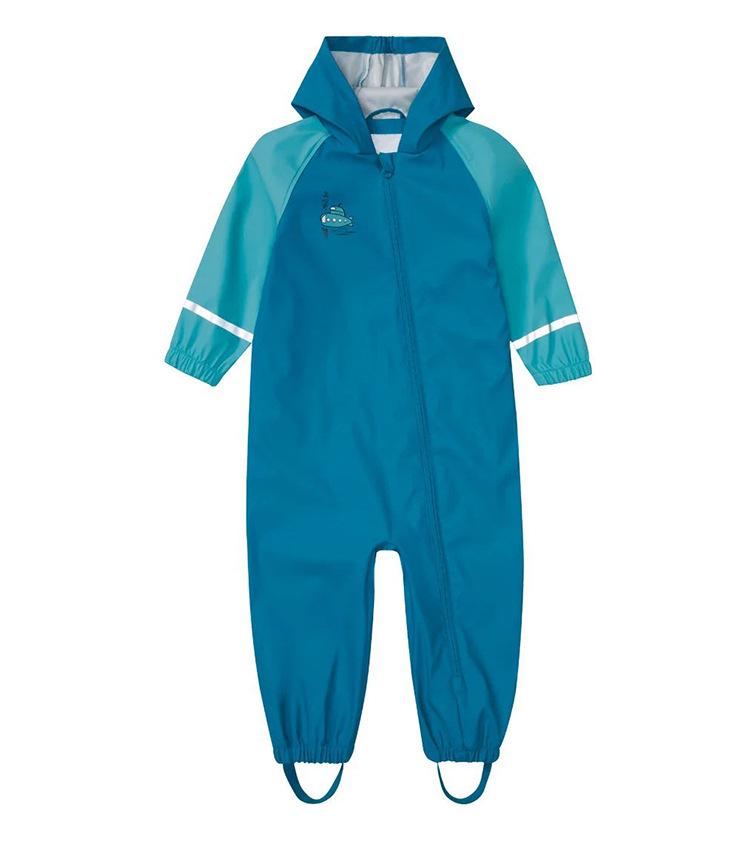Kinder Ganzkörper-Regenanzug: All-in-One Wasserdichtes Poncho für Jungen und Mädchen - Perfekt für Schule und Outdoor-Spiel