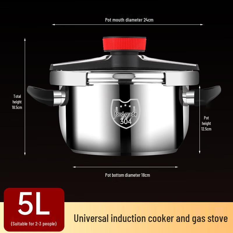 ZISIZ 5L Micro Pressure Cooker
