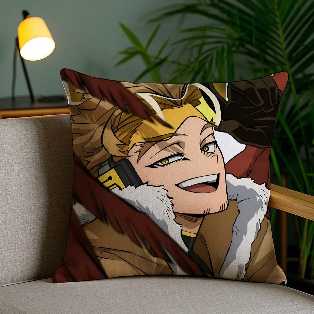 Anime M-My Hero Academia H-Hawks Pillow Case Anti-Dustmite Invisible Zipper Sofa Bed