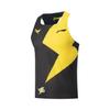 Li Ning Dragon Sparrow Breathable Quick-Dry Sports Slim Fit Outdoor Sleeveless Knitted Racing Running Vest Men Vest Black Yellow AAYV123-25
