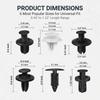 100 Pcs Car Bumper Clips Kit, Car Plastic Rivets Fasteners Push Retainer Kit with Sizes Auto Push Pin Rivets Set, Universal Expansion Screw Clips